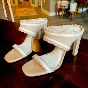 Antonio Melani Nude open toed heels